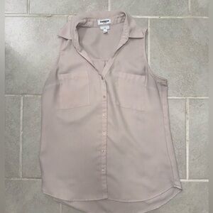 Express Women's Sleeveless Blouse - Light Pink